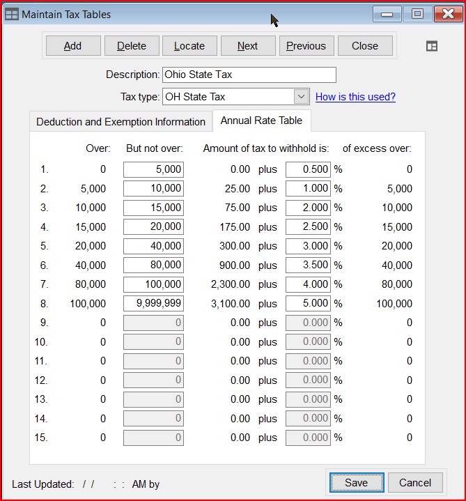 Ohio State Tax Withholding Tables 2017 Matttroy